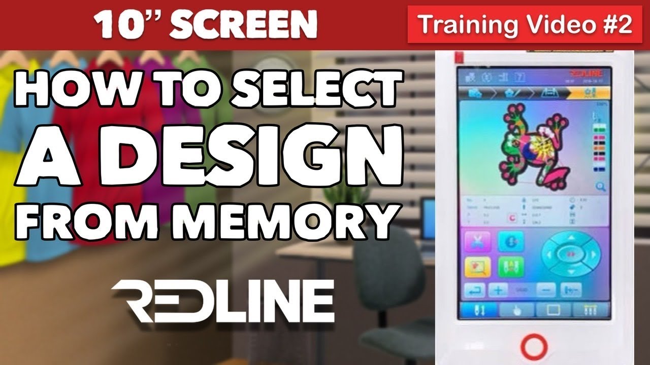 Redline 10&rdquo; Screen Tutorial How to select a design