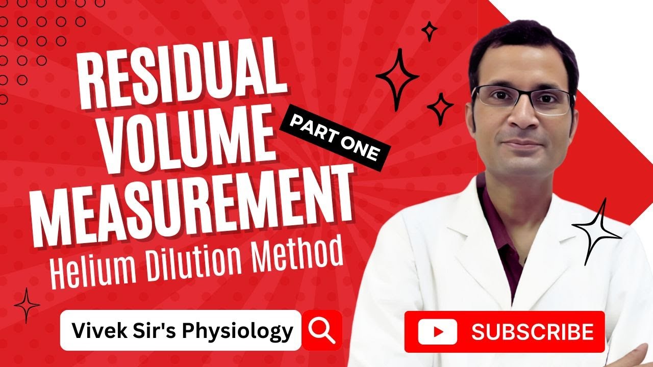 Residual volume measurement (part 1):- Helium dilution method | MBBS | Dr Vivek Nalgirkar |
