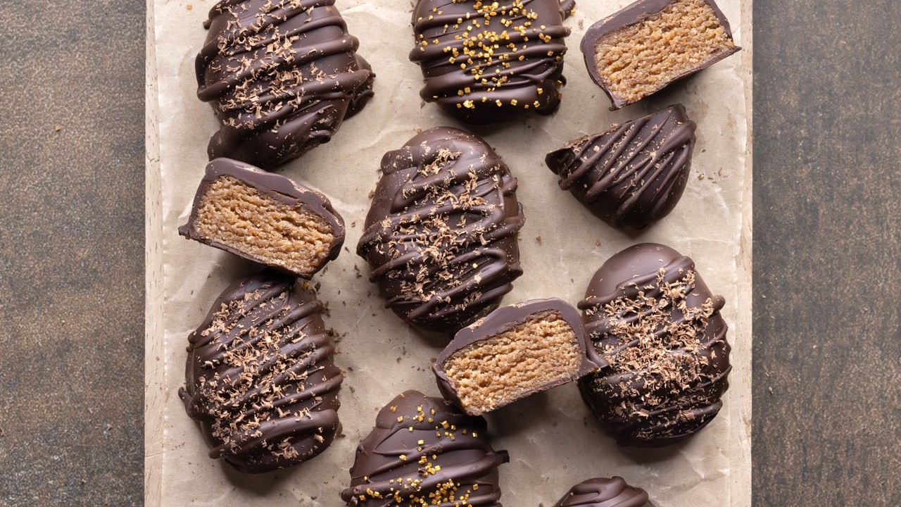 No-bake chocolate almond butter Easter eggs, easy and vegan | RFHB recipes