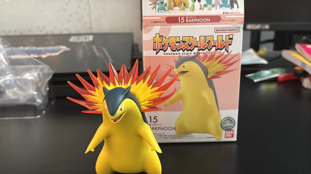 (Bandai) Unbox Figure Pokemon Johto Region Set 1/20 Pokemon Scale World - Pokemon Typhlosion