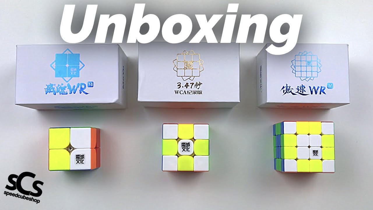 WeiPo WR M 2x2, GTS2M WCA Edition, AoSu WR M 4x4 Unboxing | SpeedCubeShop.com