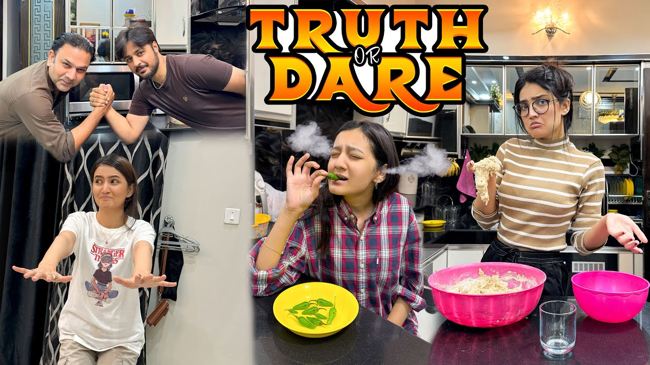 EXTREME TRUTH & DARE WITH SISTROLOGY 😍 | Papa & Areeb Ka Panja 💪 | Rabia Ka Mun Jal Gya 🥵
