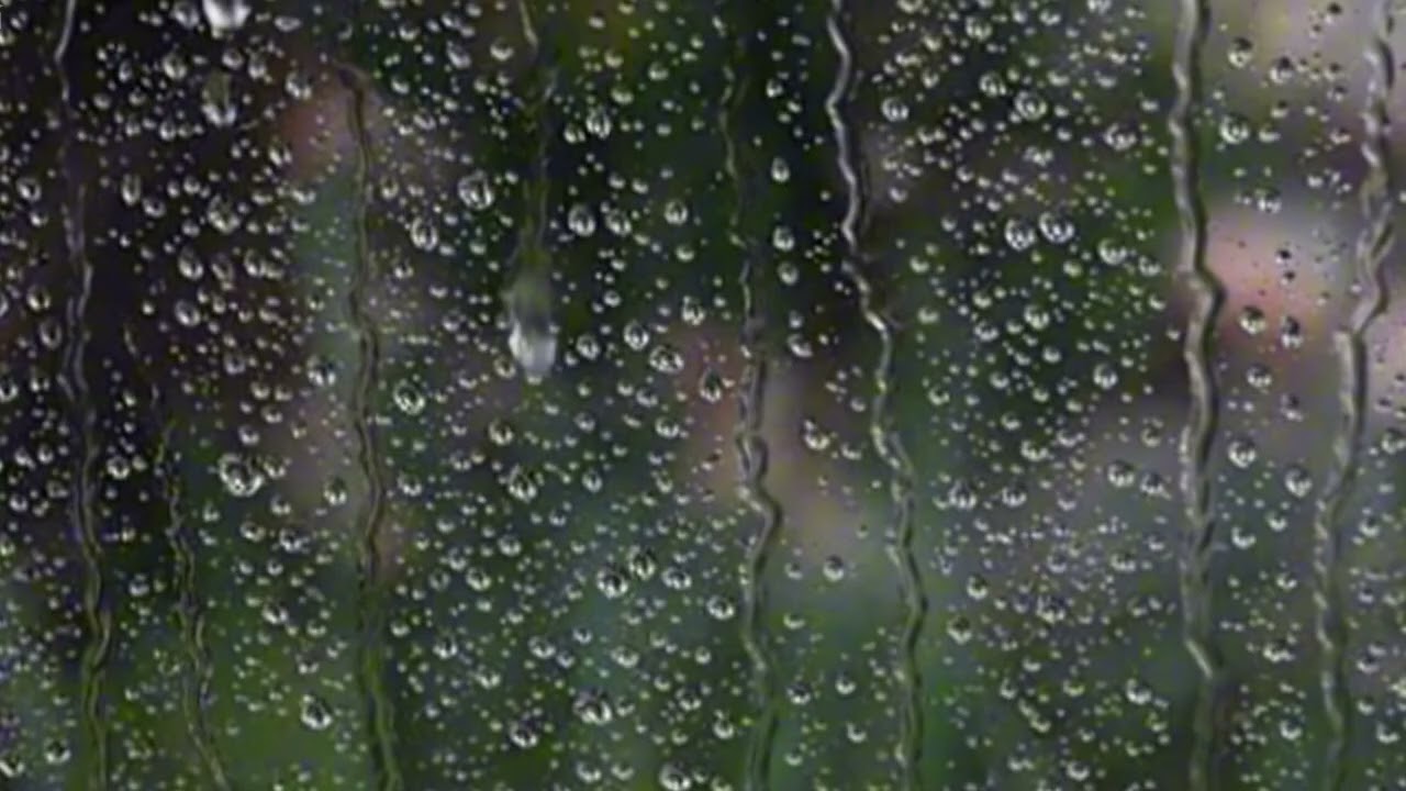 Rain on Window at Night for Sleep – 1 Hour Calm Rain Sounds