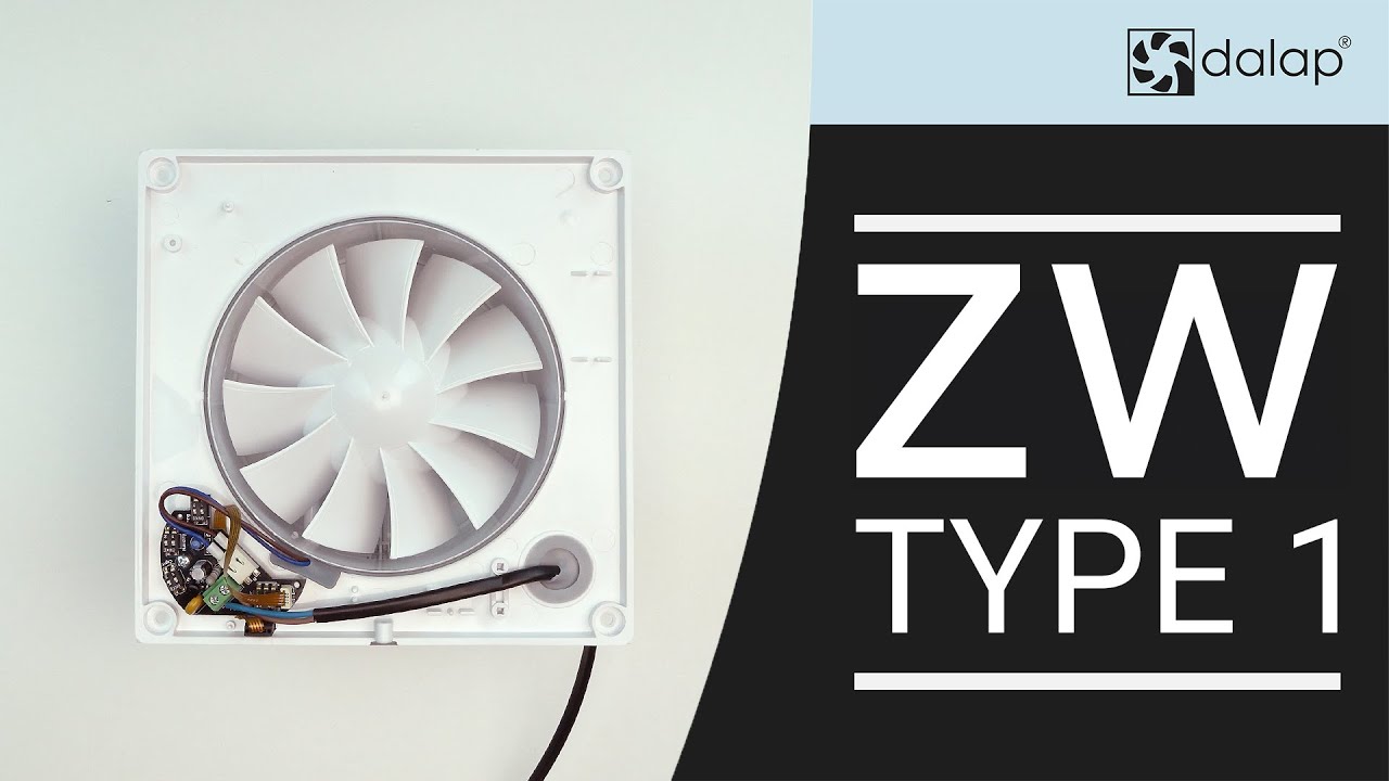 Ustawienia funkcji łazienkowego wentylatora Dalap z czujnikiem wilgotności (elektronika ZW typ 1)