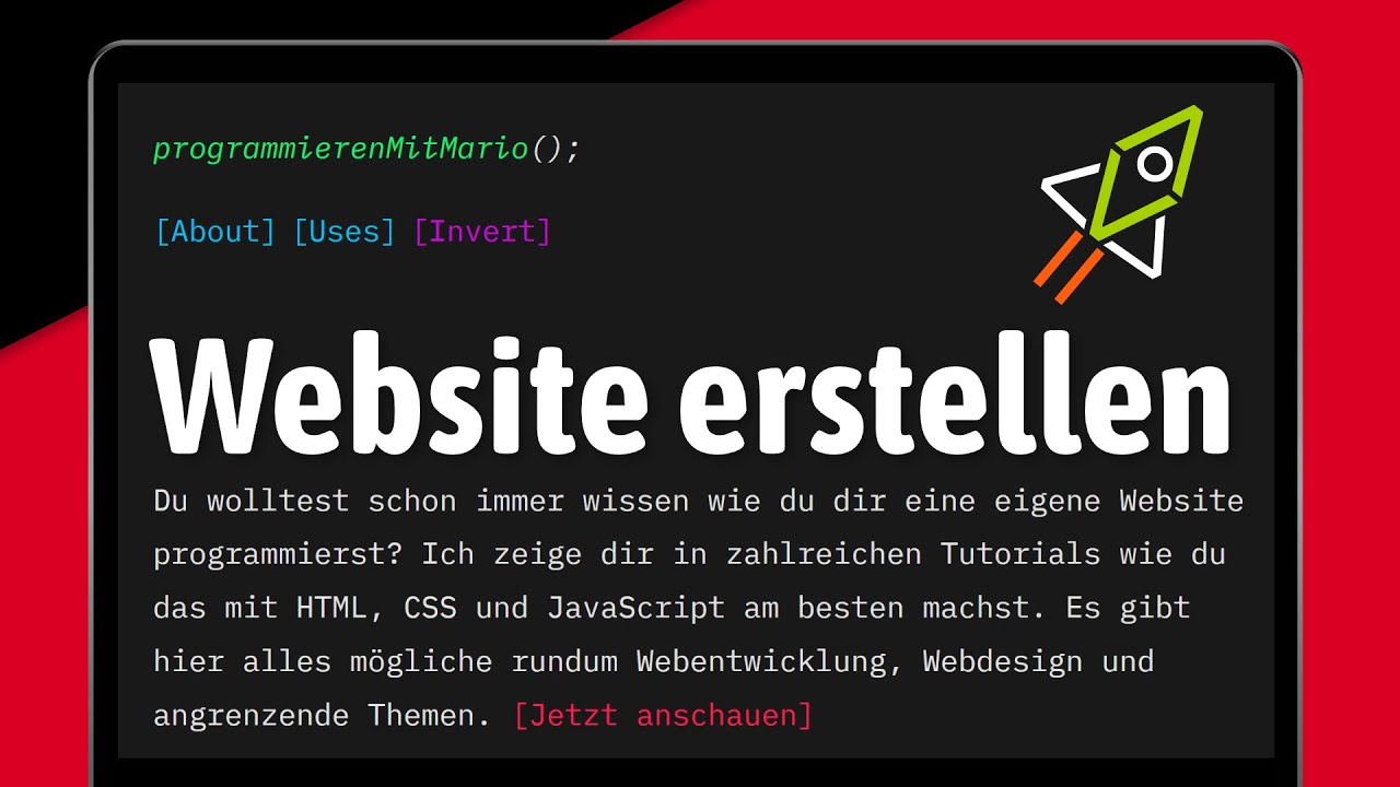 Eigene Website erstellen mit HTML und CSS // mitmario.dev