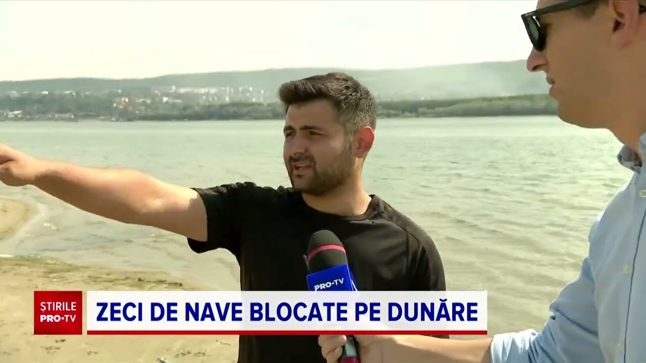 La Zimnicea, din Dunăre a mai ramas doar un fir îngust de apă