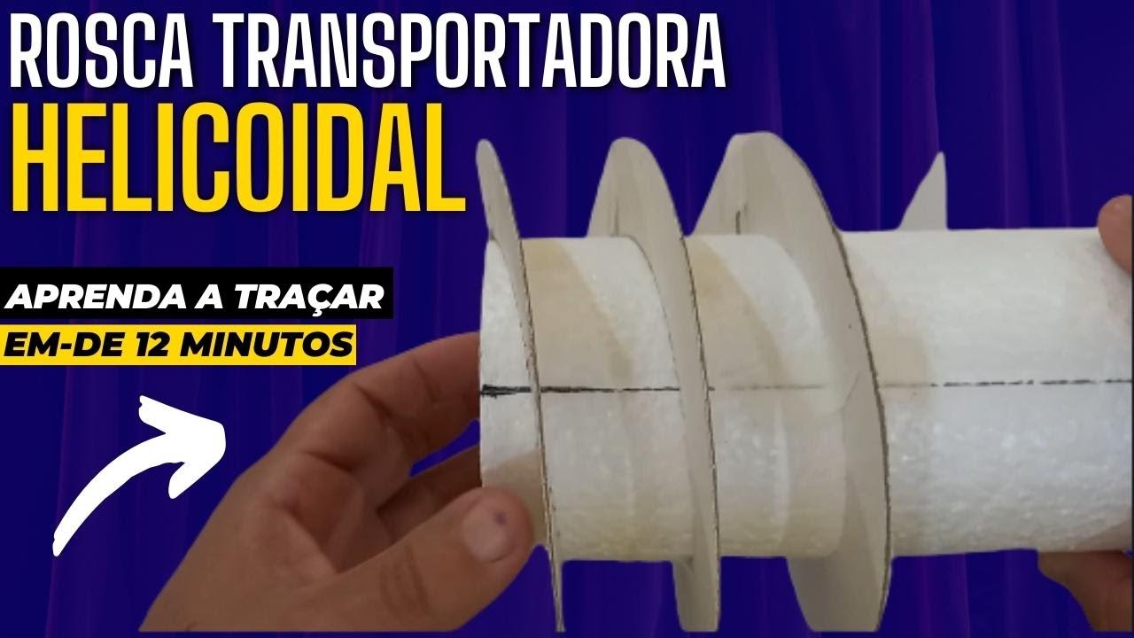 ✅Como traçar no cálculo ROSCA TRANSPORTADORA SEM FIM helicoidal .
