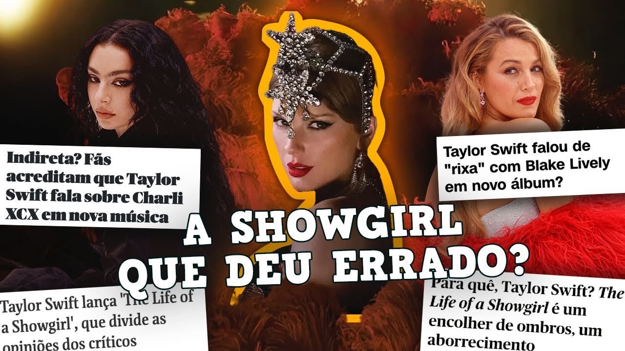 A SHOWGIRL vs CHARLI XCX: POR QUE A INTERNET ODIOU O NOVO ÁLBUM DA TAYLOR? 