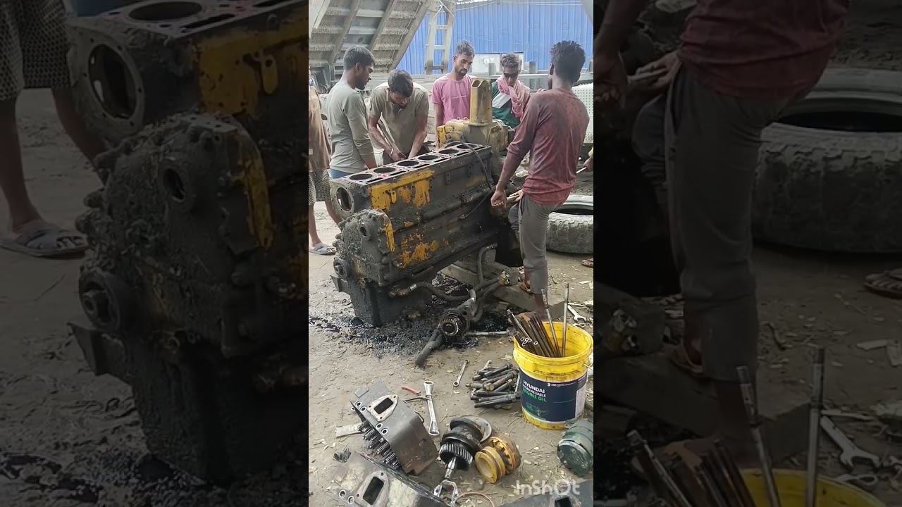 BEML dozer# BEML engine#mining#HEMM#mining equipment#beml engine#engine dismented #D85#Mechanic
