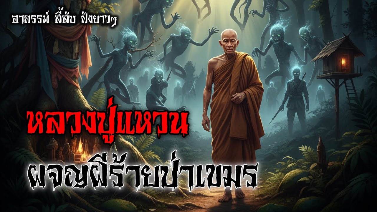 หลวงปู่แหวน ผจญผีร้ายป่าเขมร | เรื่องเล่าเขย่าปอด