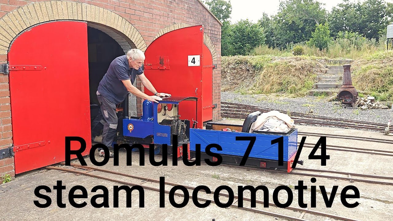 Romulus 7 1/4  2 4 0 steam loco at Drumawhey Junction 17 July 2025.