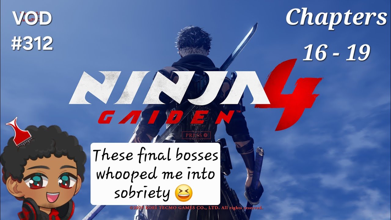 VOD #312 Ninja Gaiden 4 (pt.7) - Chapters 16 to 19 - Inebriated Normal Gamer Beats Hard Mode
