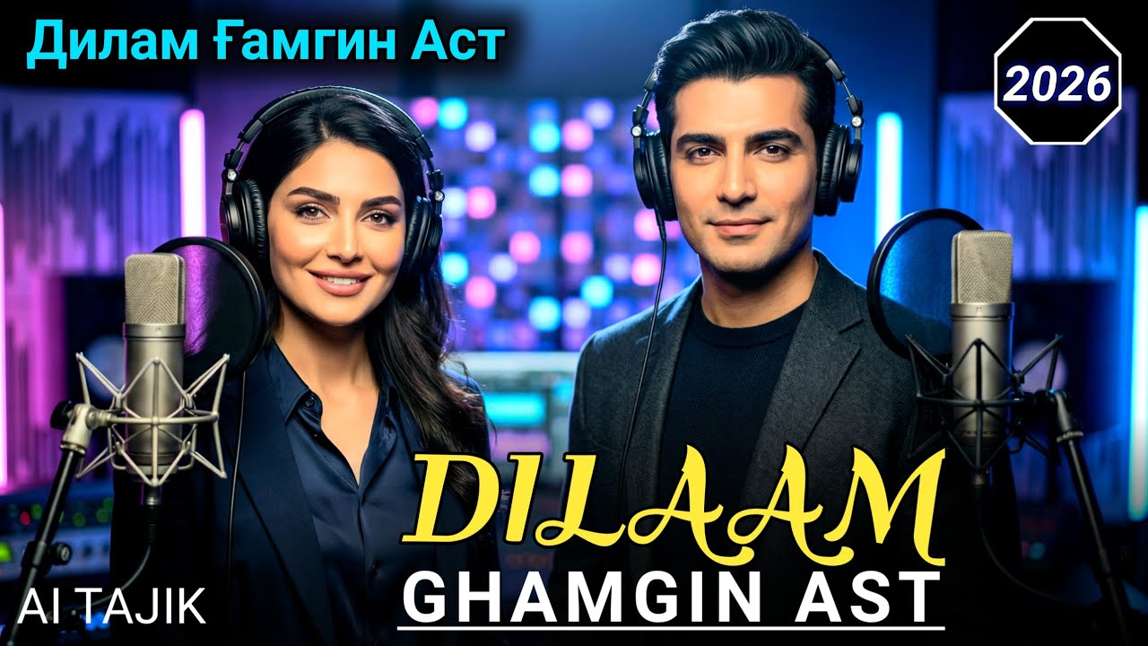 Dilam Ghamgin Ast (Дилам Ғамгин Аст) | AI Tajik Song 2026 | Energy Duet