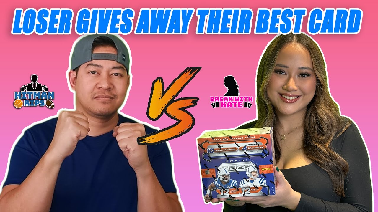 LOSER GIVES AWAY THEIR BEST CARD - 2023 Prizm Football Hobby Box Battle vs @HitmanRips