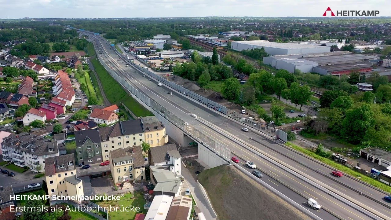 HEITKAMP Schnellbaubr&uuml;cke&reg; - Erstmals als Autobahnbr&uuml;cke