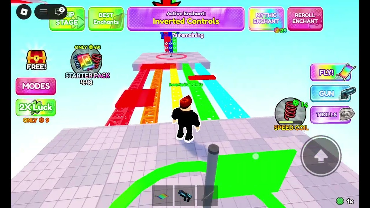 Obby but you are in enchacted