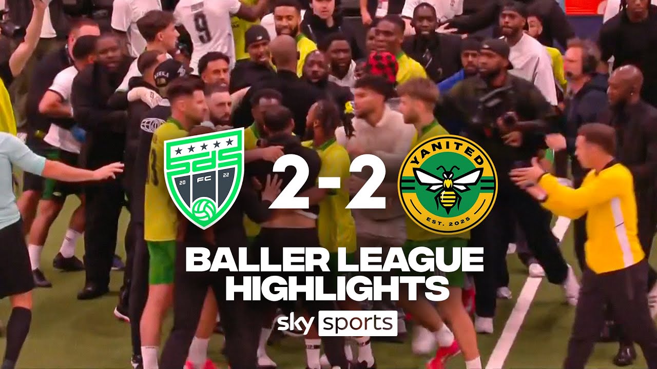Three red cards and mass brawl! | SDS 2-2 YANITED | Baller League Highlights