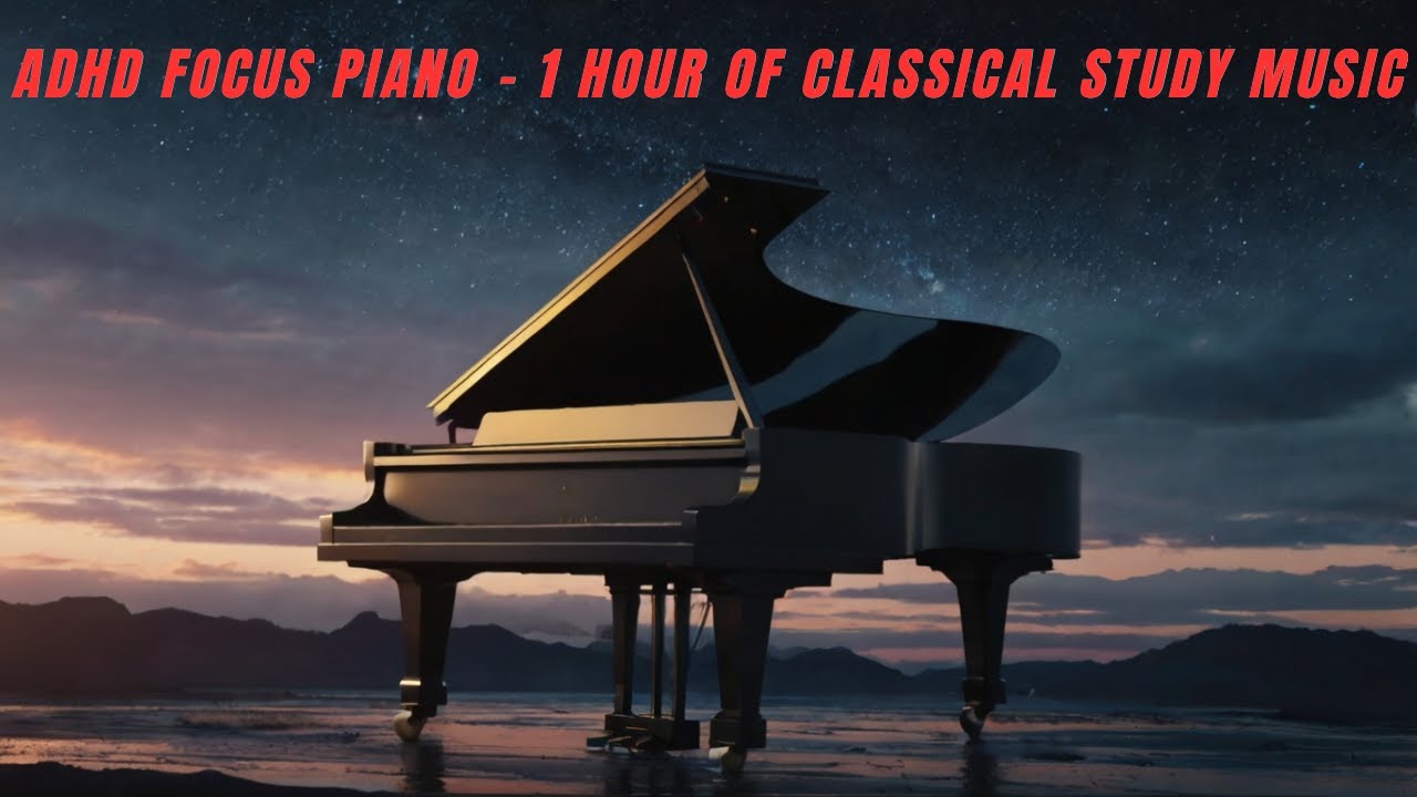 ADHD Focus Piano &ndash; 1 Hour of Classical Study Music