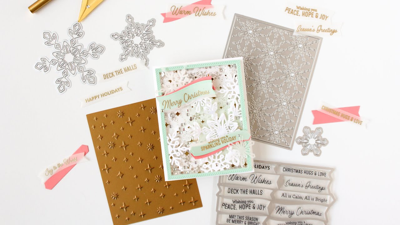 How To Hot Foil On Acetate To Create A Sparkling Holiday Shaker Card