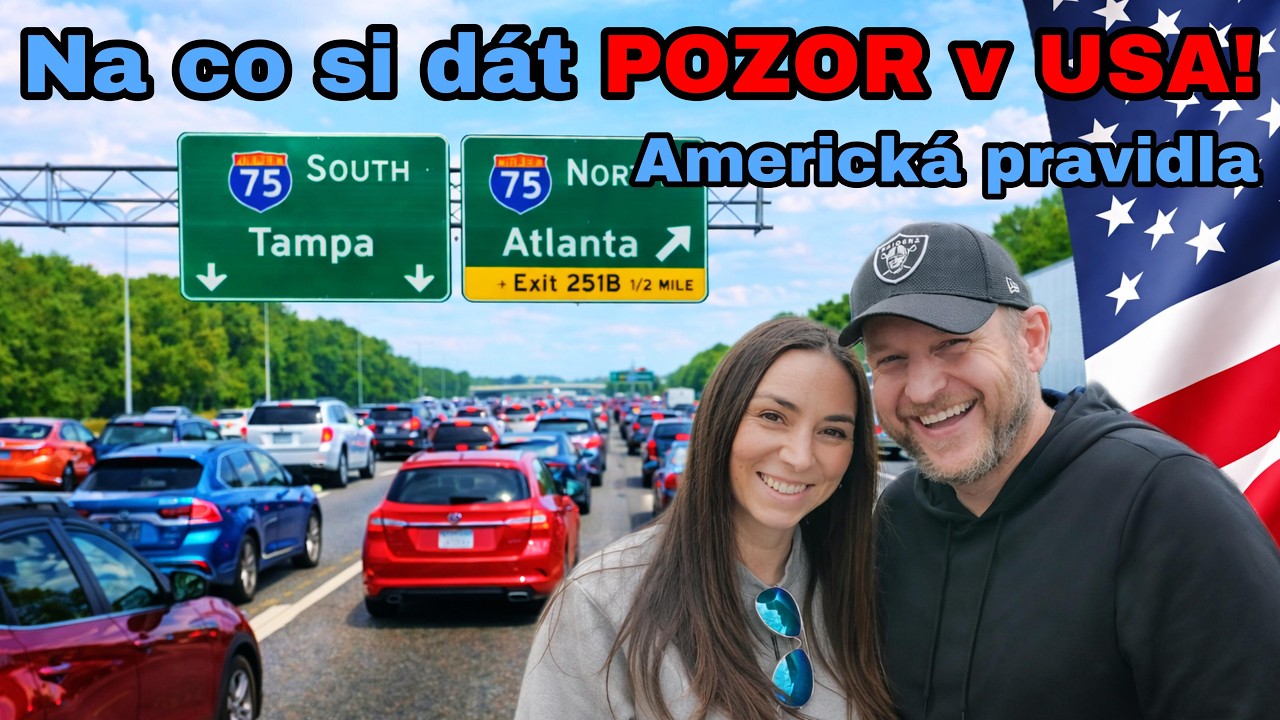 Rozdíly v řízení (USA vs. ČR) 🇨🇿🇺🇸 Na co si dát pozor? V Americe JEZDÍTE JINAK! 🚗