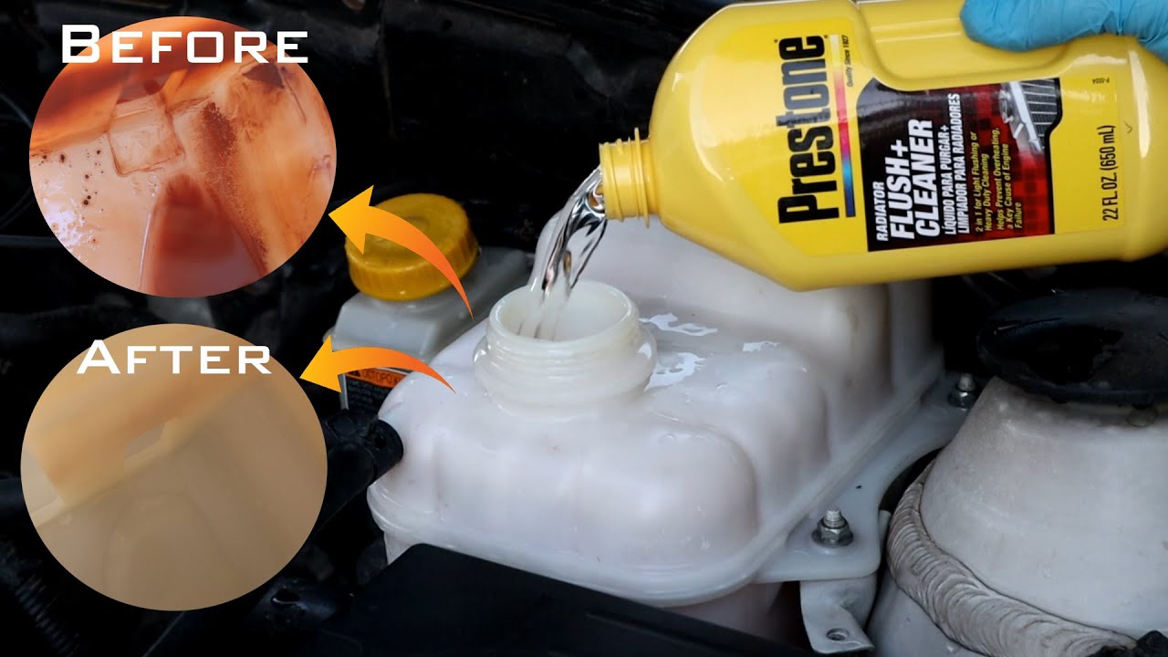 How to do complete coolant flush/How to use prestone radiator flush and cleaner/flush Muddy coolant