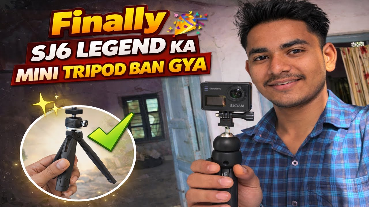 Finally SJ6 Legend Ka Mini Tripod Ban gya || sky India vlogs #vlog 