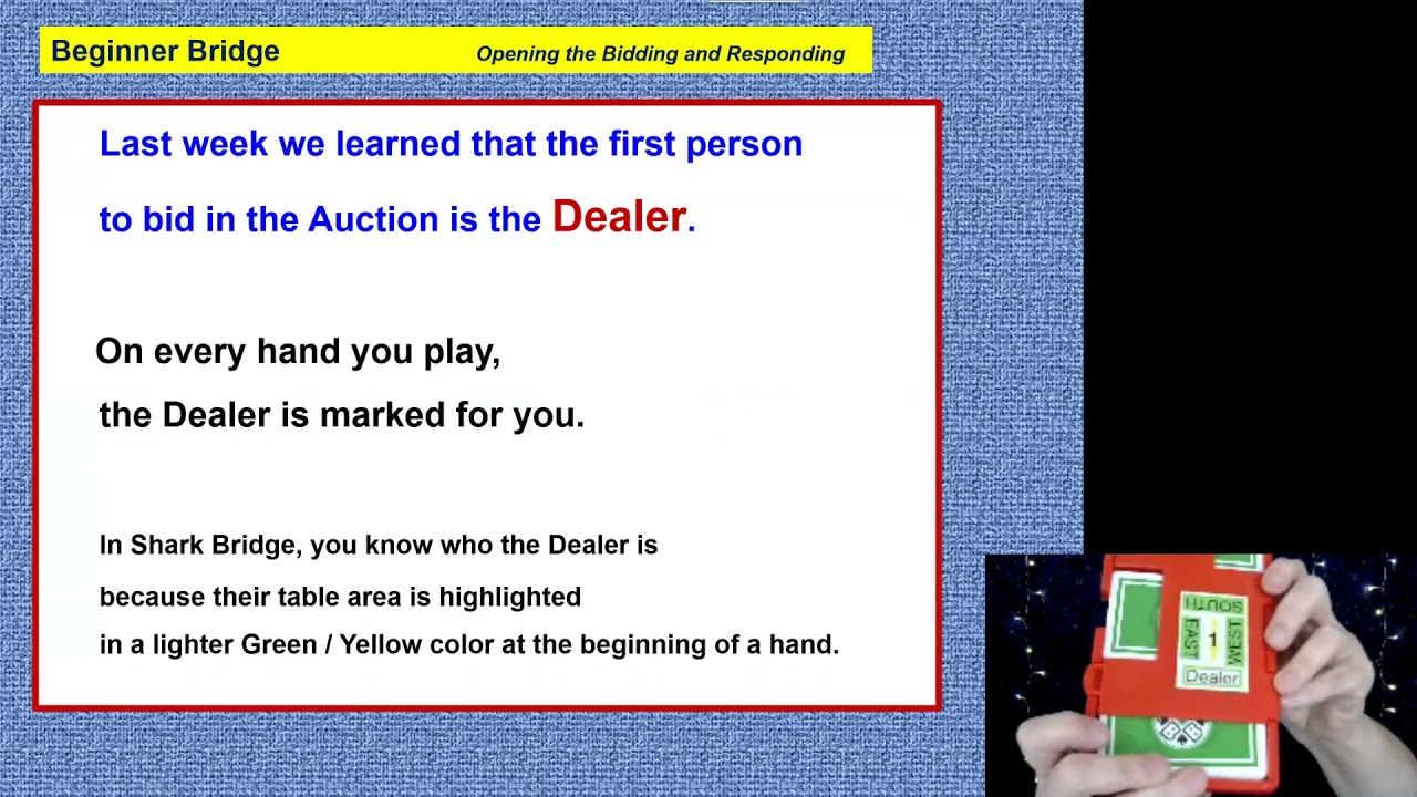 Beginner Bridge - Chapter 2 - Opening the Bidding and Responding