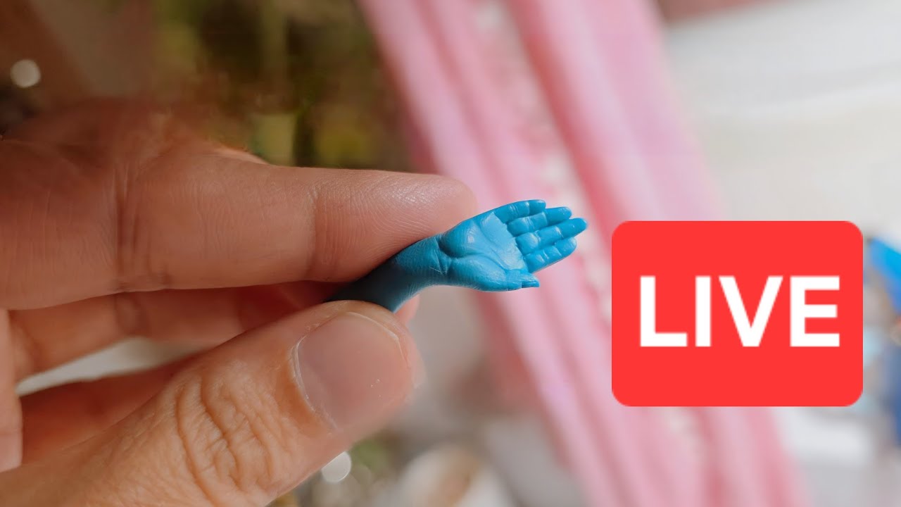 Sculpting Maa Kali's miniature Hand LIVE