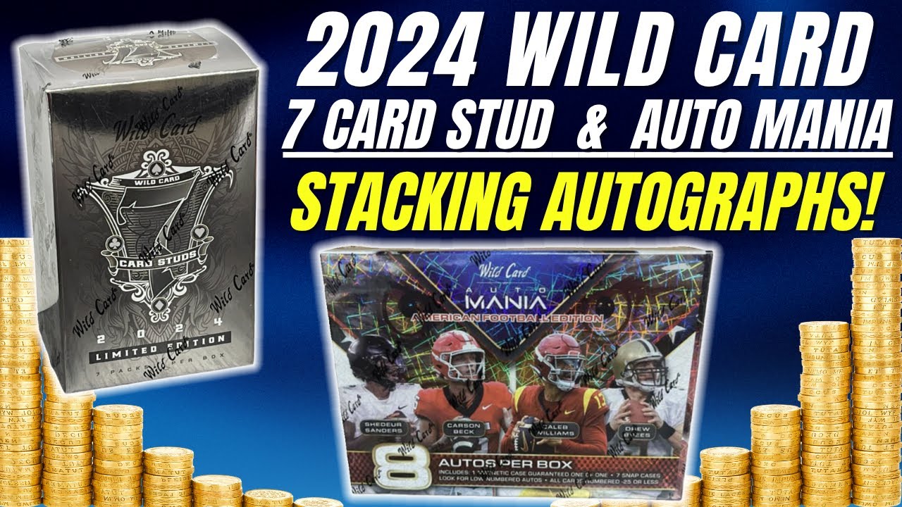 ALL AUTOGRAPHS! Final Unlicensed Football Card Week Rip - 2024 Wild Card Auto Mania and 7 Card Stud