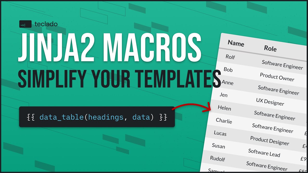 How to reuse code blocks easily with Jinja2 macros!