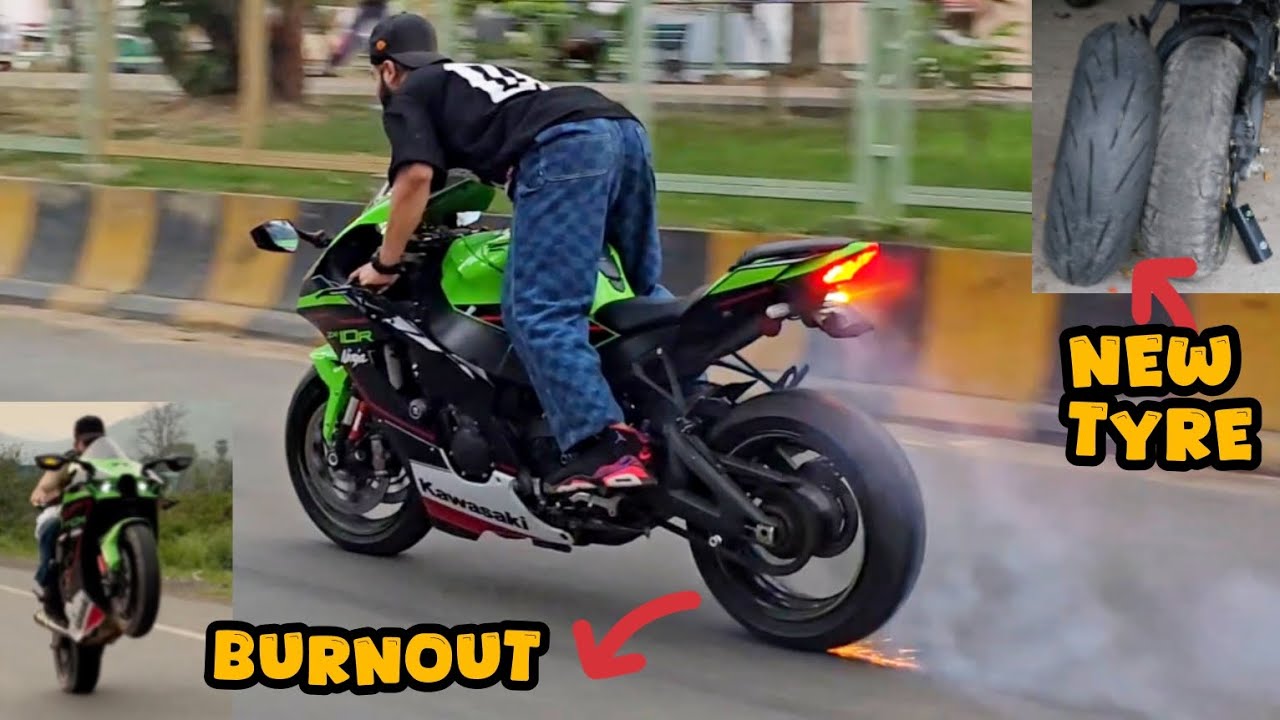 Zx10r Ka Tyre Phar Diya 😭 New Tyre || Mota Nuksaan 😱