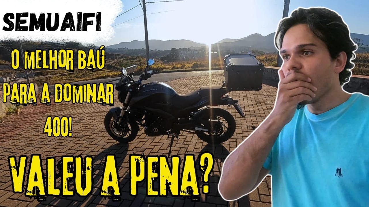 O MELHOR BAÚ para a DOMINAR 400? Resolvendo o problema da bagagem!