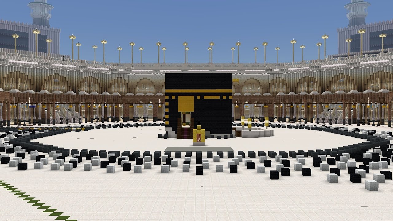 Washing Ceremony Ka'bah 1447 H in Makkah Minecraft, ماين كرافت مكة