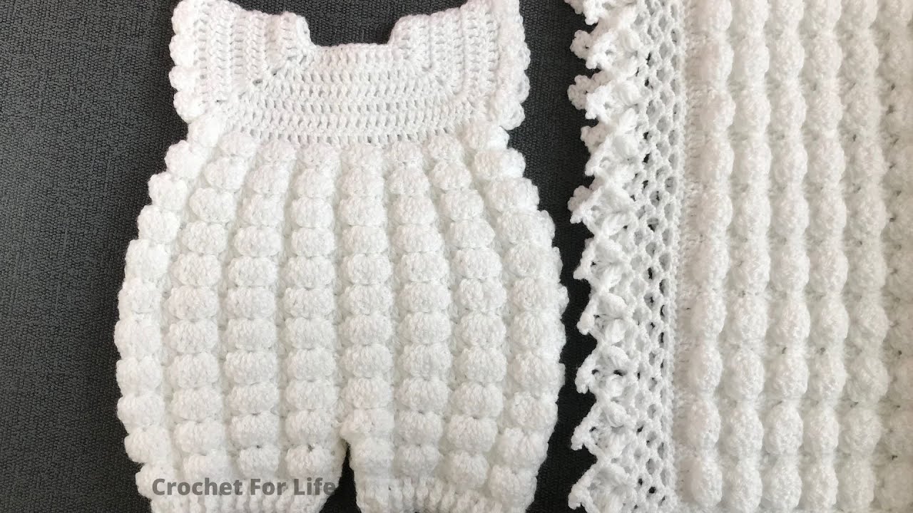 Детский комбинезон easy crochet / вязаный крючком комбинезон 2204
