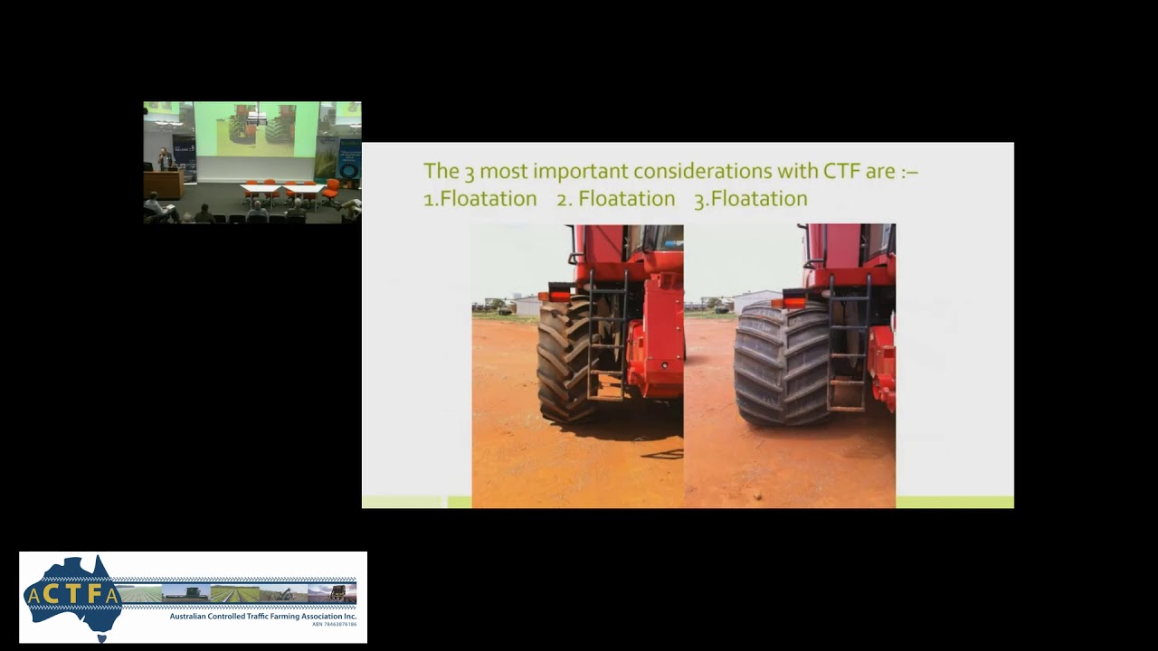 CTF19, Controlled Traffic Farming Conference, Feb 2019, Ballarat Australia. Speaker Michael Pfitzner