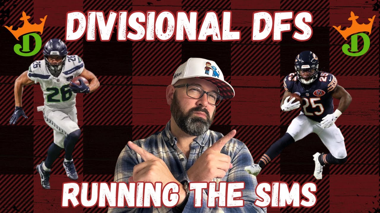 NFL DFS Divisional Round DraftKings Strategy And Picks | Run The Sims With A Milly Maker Winner