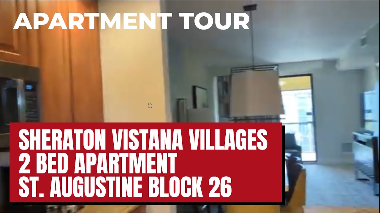 🏝️Экскурсия по роскошной вилле с 2 спальнями в отеле Sheraton Vistana Villages 🏡, блок 26 Сент-Ог...