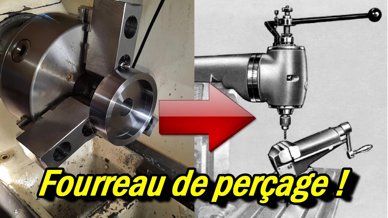 Réalisation d'un fourreau de perçage pour fraiseuse traditionnelle (part 1)