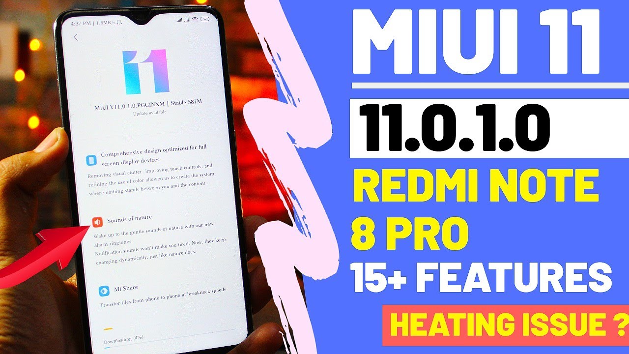 Redmi Note 8 Pro Miui 11.0.1.0 Stable Update Rolling Out | 15+ New Features !
