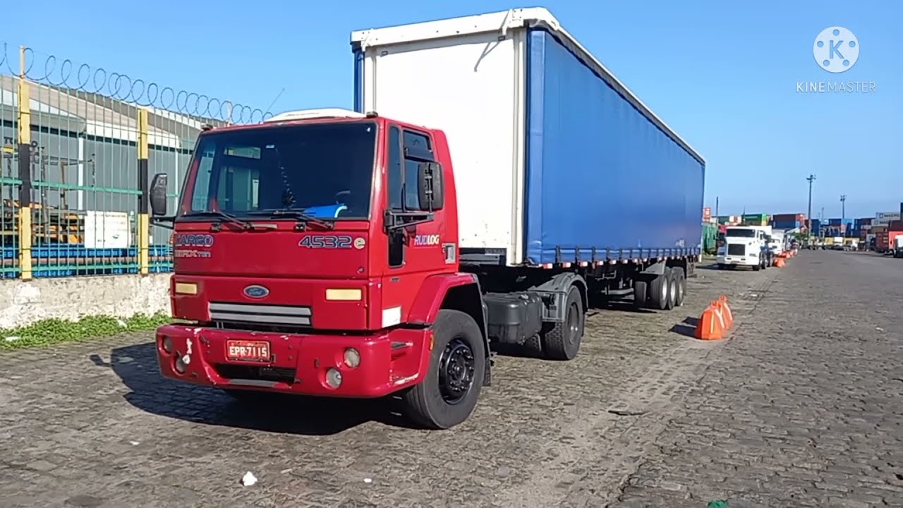 Ford Cargo 4532, subindo a Serra da Imigrantes com pbt 27t.