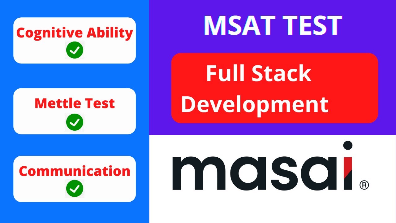 Masai School Test | Full Stack Development 18 April | Masai School