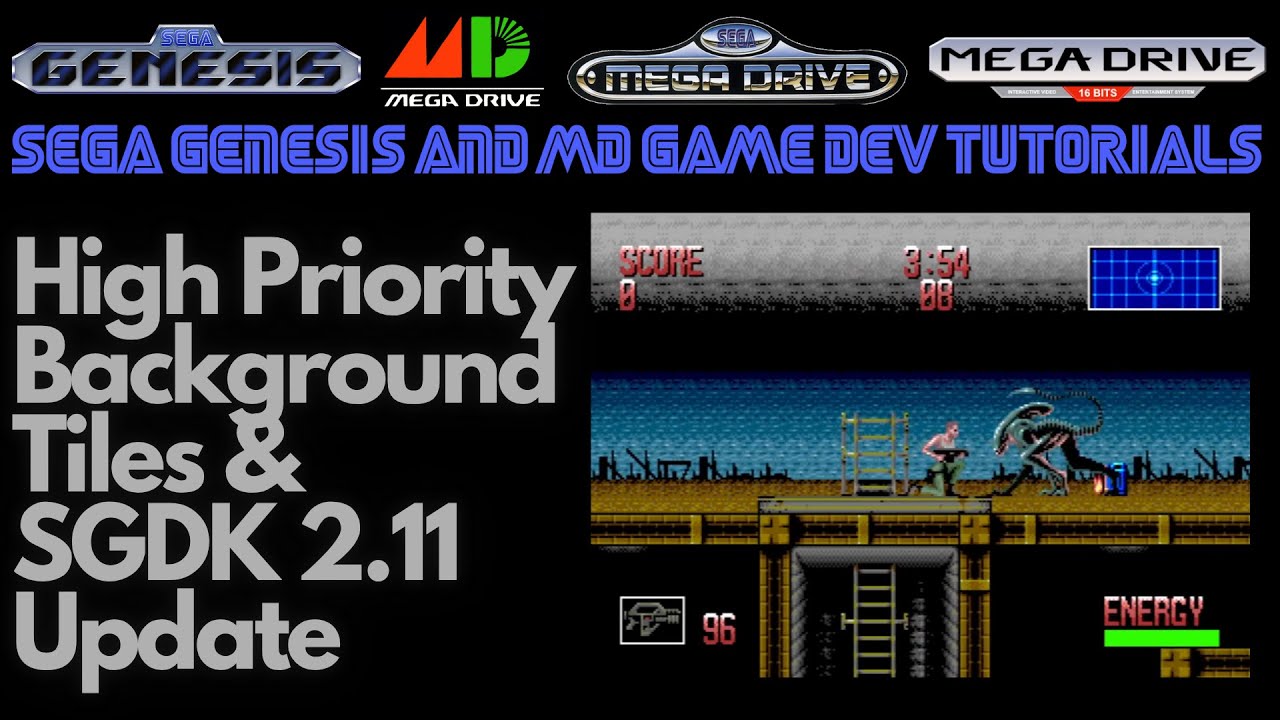 SGDK 2.11 Update & A New Way Of Doing High Priority Backgrounds - Beginner Game Dev Tutorials