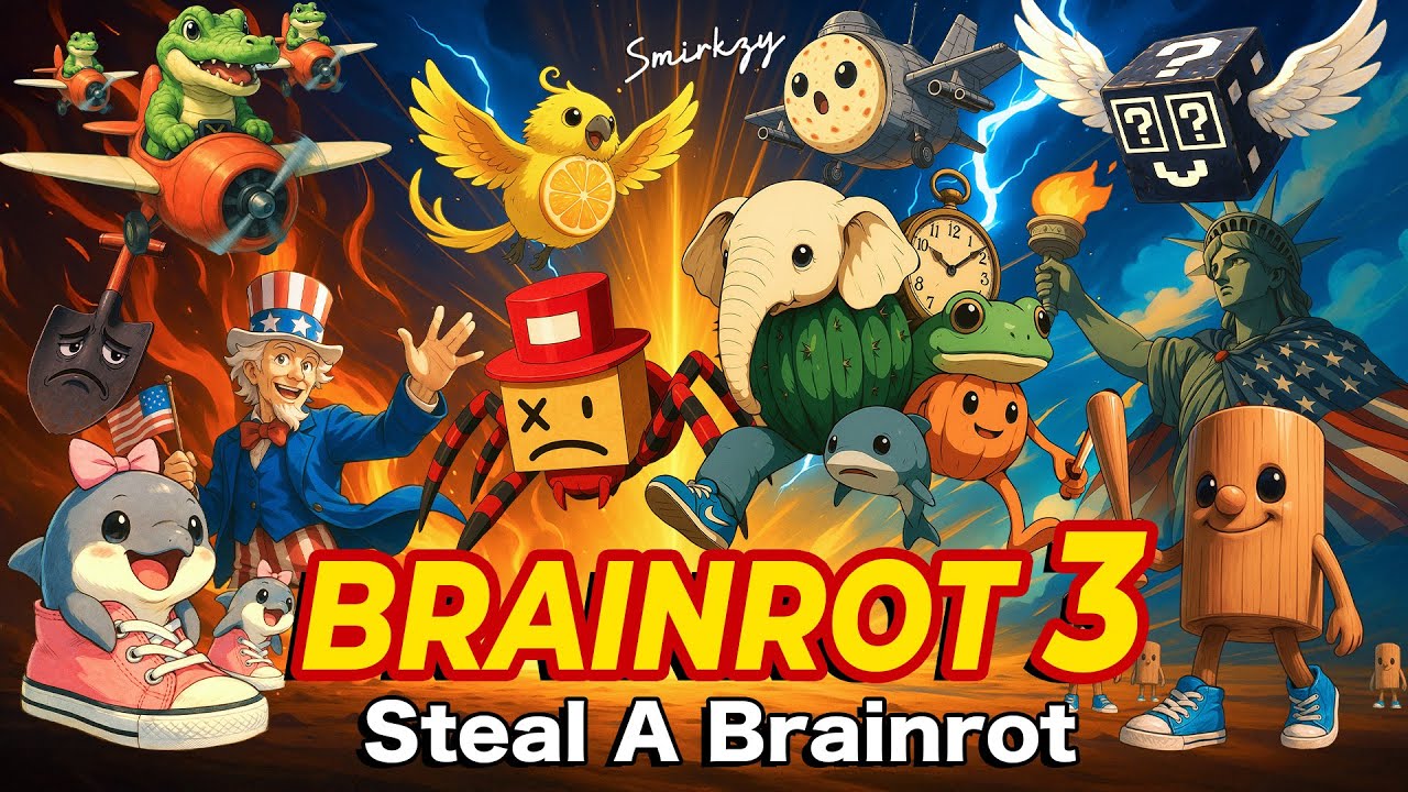 Smirkzy - Brainrot Anime Ending Song Pt. 3 (Official Music Video) feat. Steal a Brainrot Characters
