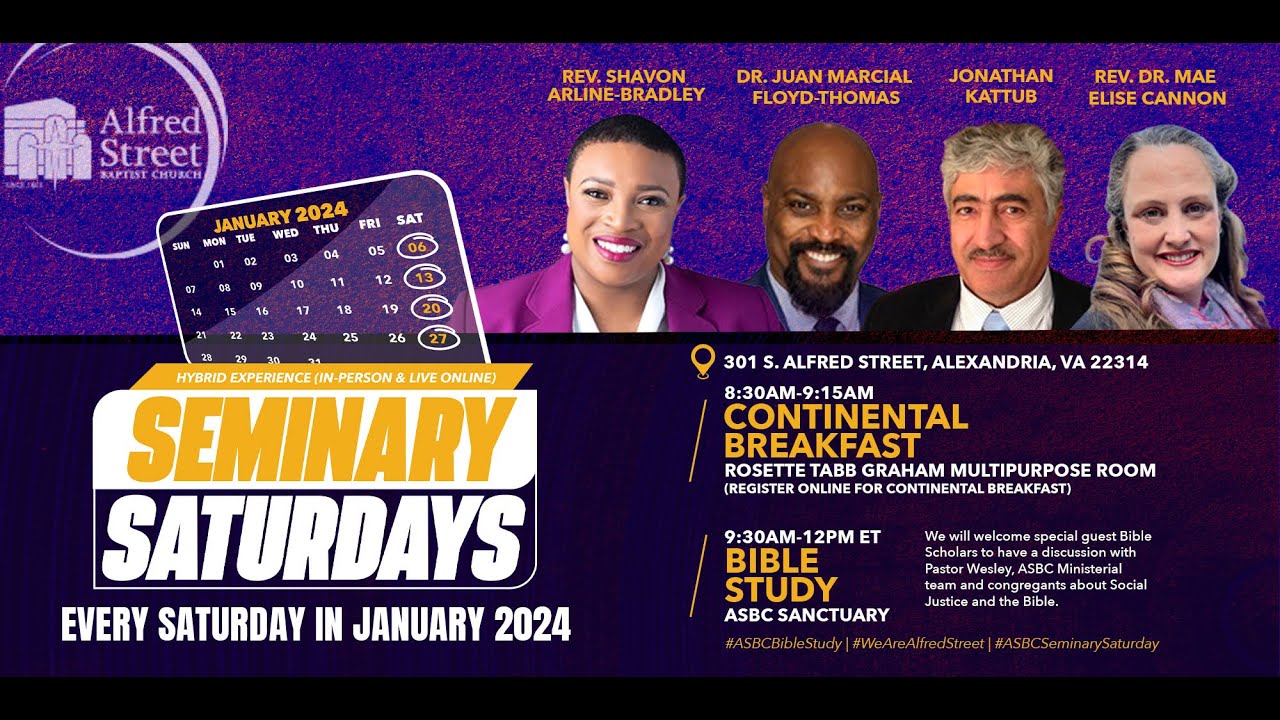 Alfred Street Baptist Church Seminary Saturday with Rev. Dr. Elise Cannon
