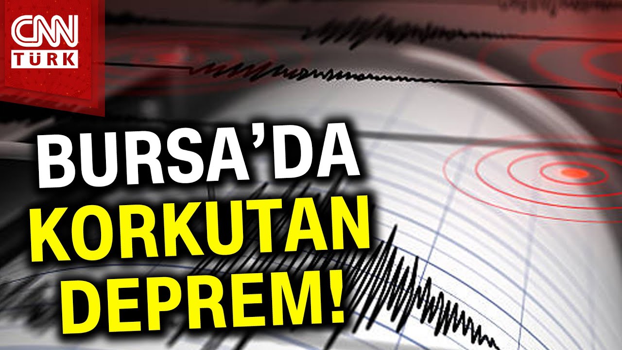 SON DAKİKA! 🚨 | Bursa'da 4.1 B&uuml;y&uuml;kl&uuml;ğ&uuml;nde Korkutan Deprem! #Haber