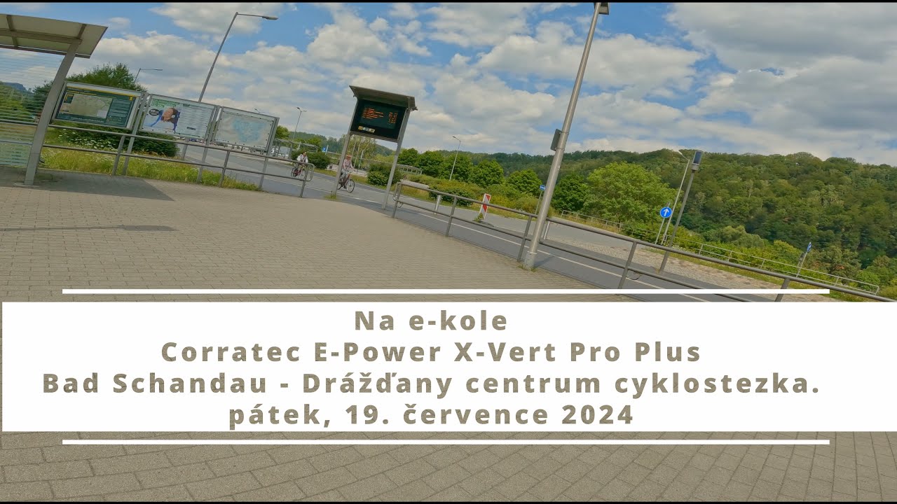 Bad Schandau - Drážďany cyklostezka, 19.7.2024, 4K