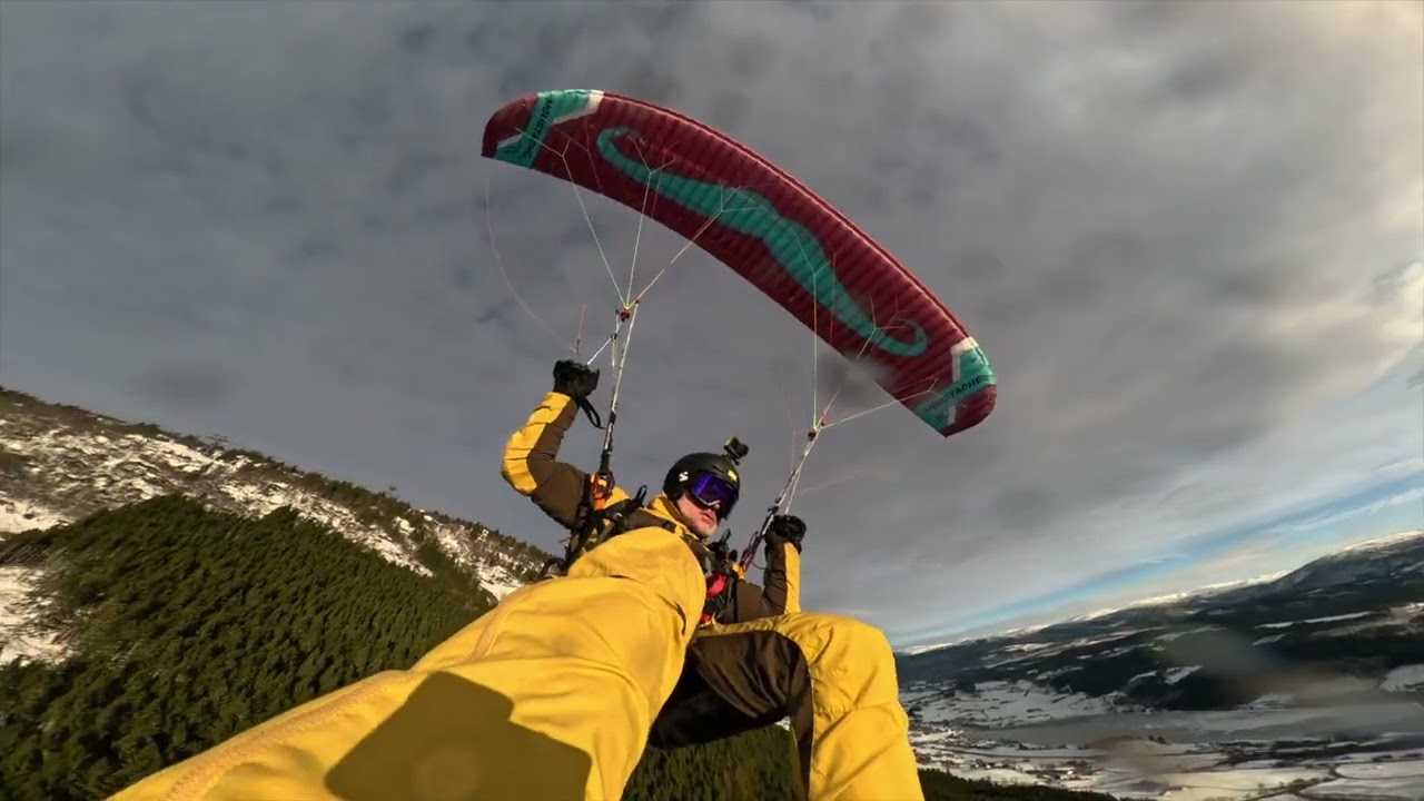My First Flight on my Parakite (Moustache 2)