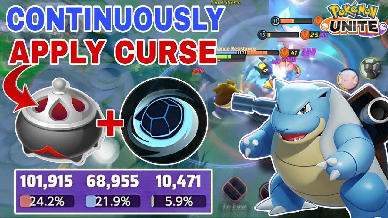 New CURSE INCENSE BLASTOISE Build Dominates the Battlefield | Pokemon Unite
