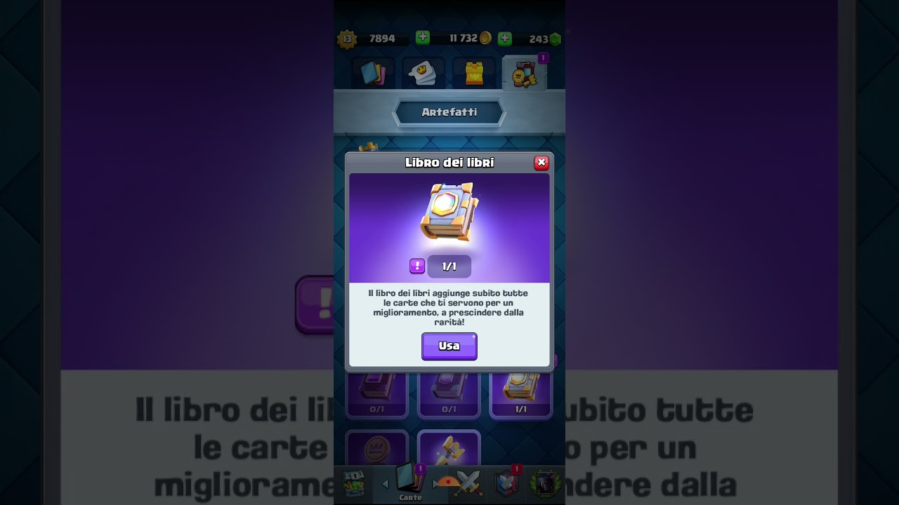 Il libro dei Libri 12 frammenti leggendari in un unico colpo Clash Royale.. tips