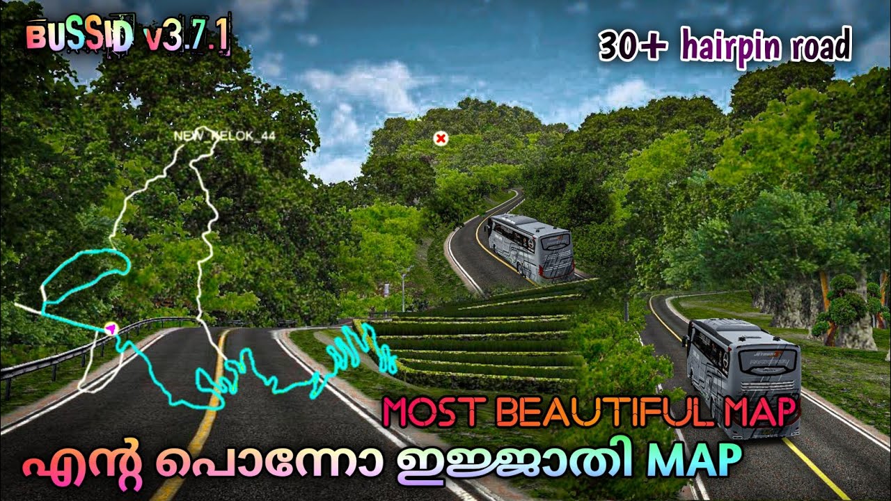Best Hairpin Road Map For BUSSID v3.7.1 